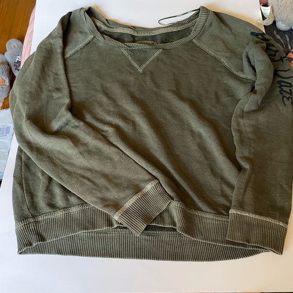 American Eagle Forrest Green Sweatshirt - Picture 1 of 2